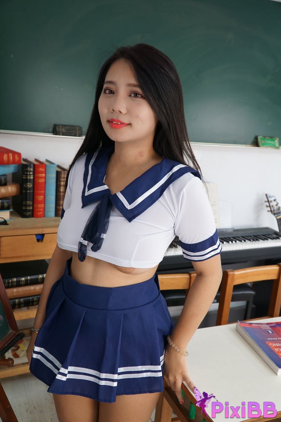 Private Photoshoot Xixi Plump royal sister JK Full scale private shooting PixiBB.COM 022