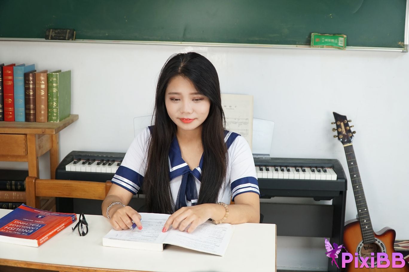 Private Photoshoot Xixi Plump royal sister JK Full scale private shooting PixiBB.COM 041