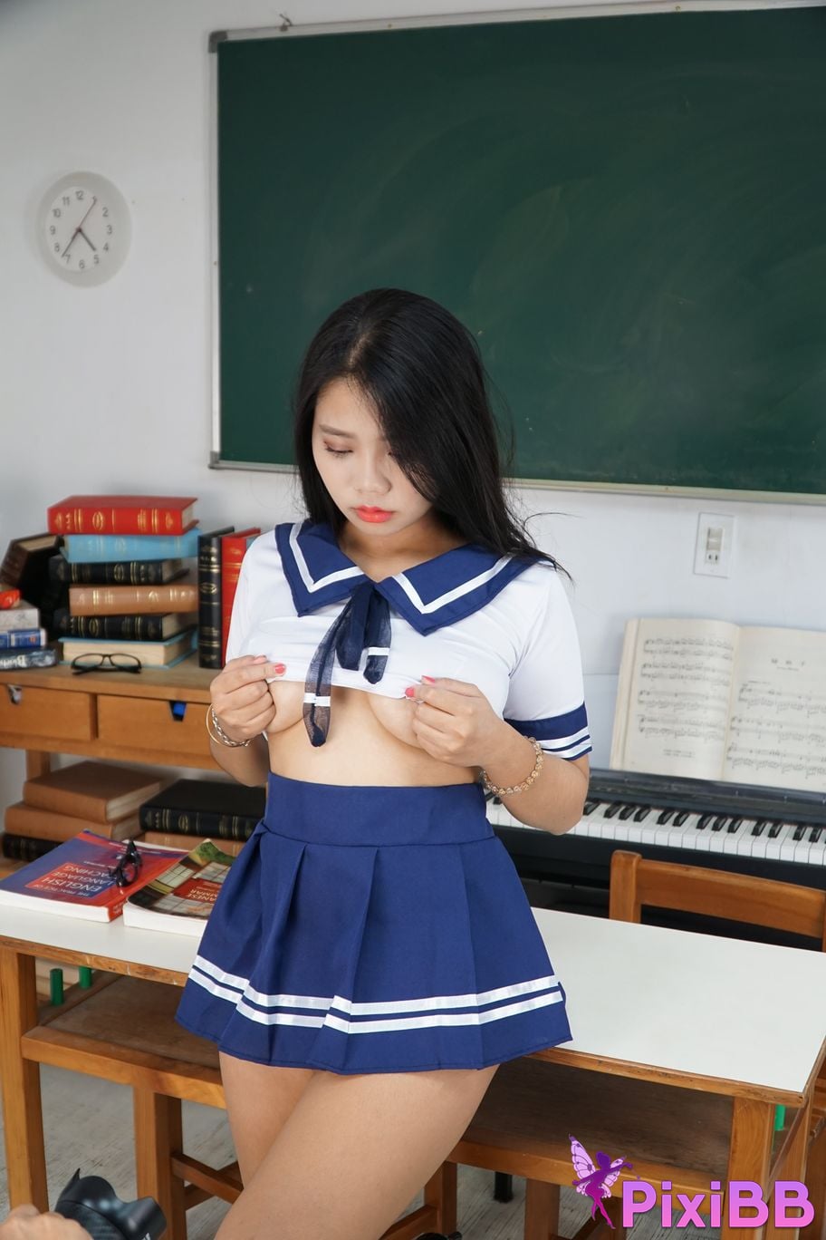 Private Photoshoot Xixi Plump royal sister JK Full scale private shooting PixiBB.COM 061