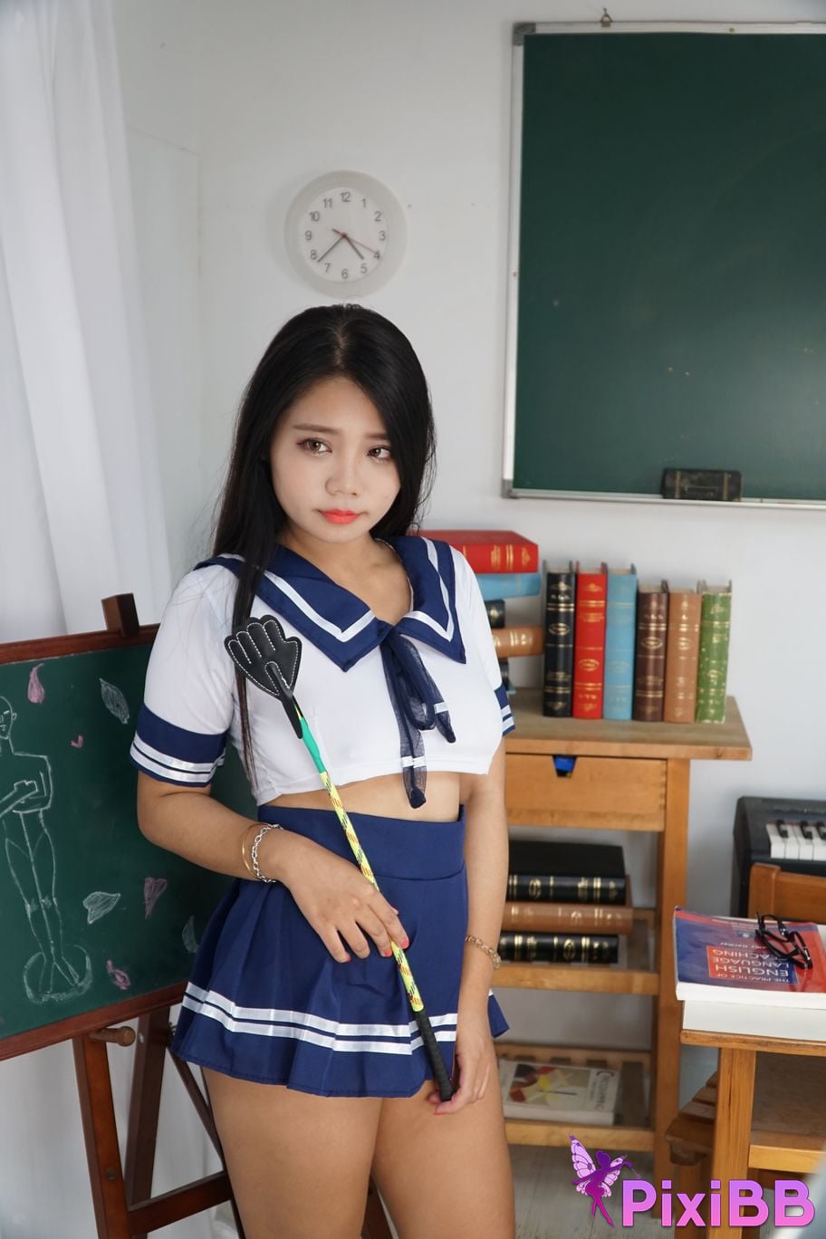 Private Photoshoot Xixi Plump royal sister JK Full scale private shooting PixiBB.COM 065