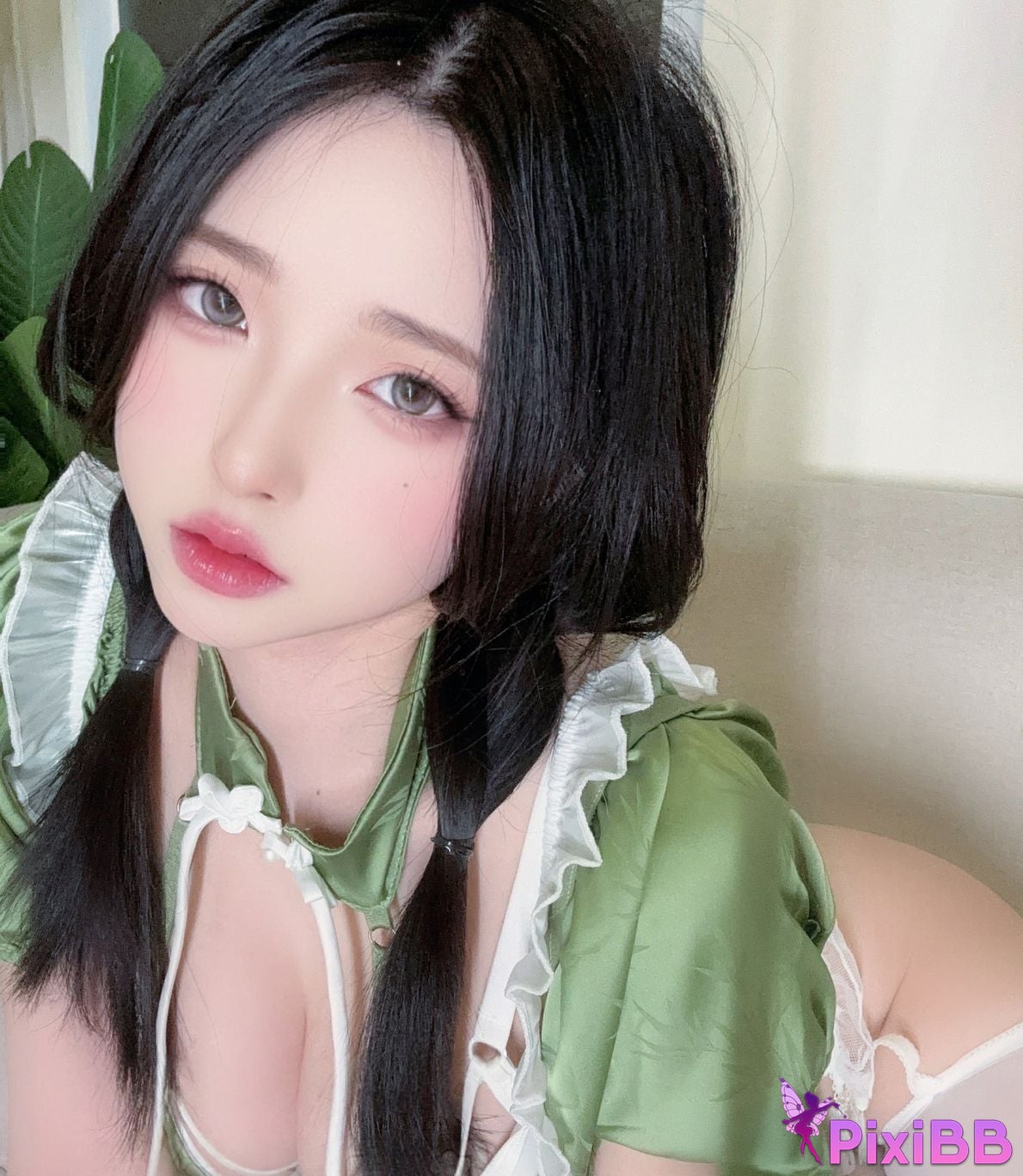 Cosplayer Yuno Shimizu Lotus leaf rice dumpling PixiBB.COM 016