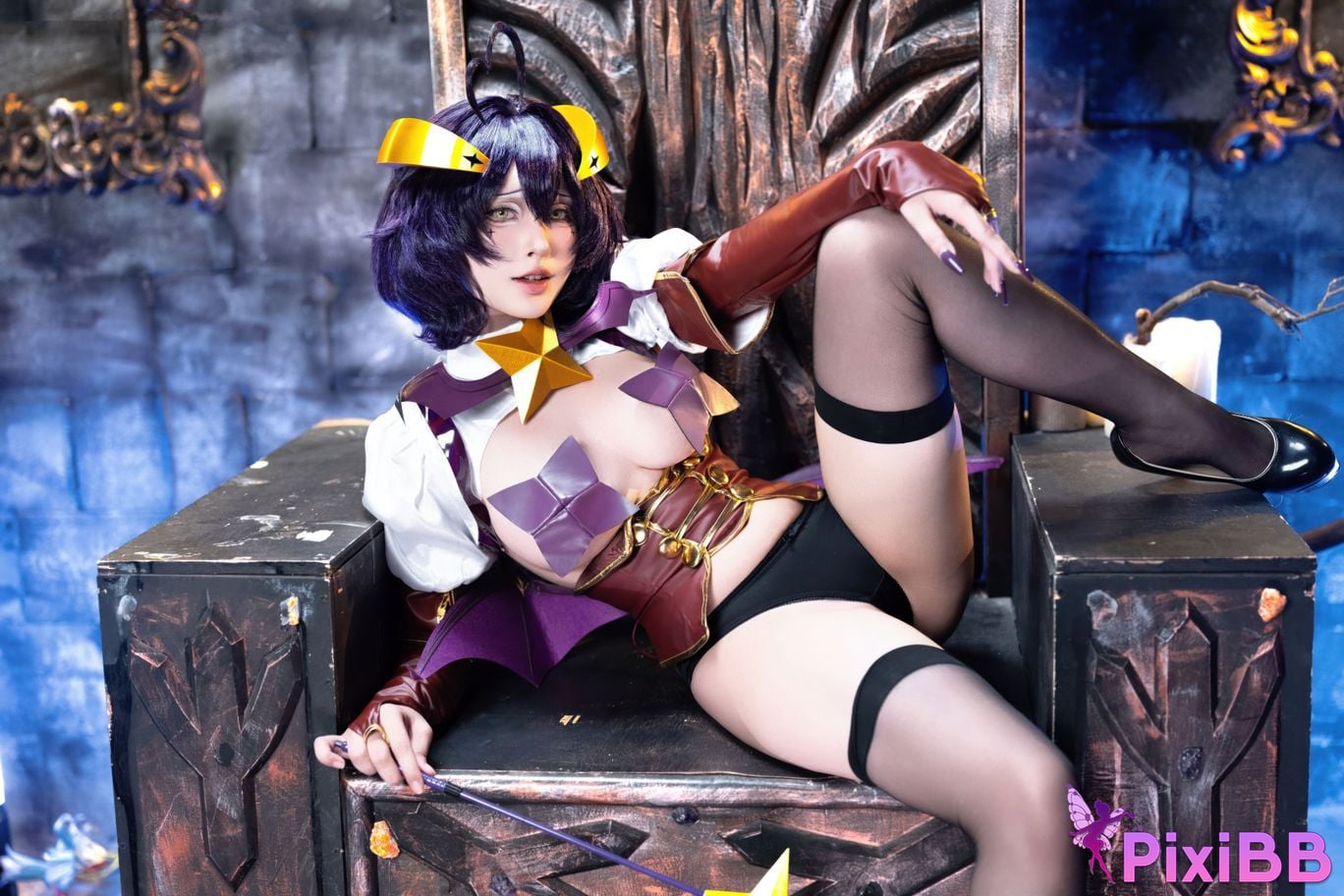 Cosplay Shimizu Yuno Ikutsu Taketo Hiiragi Maika x Araga Kamai PixiBB.COM 039