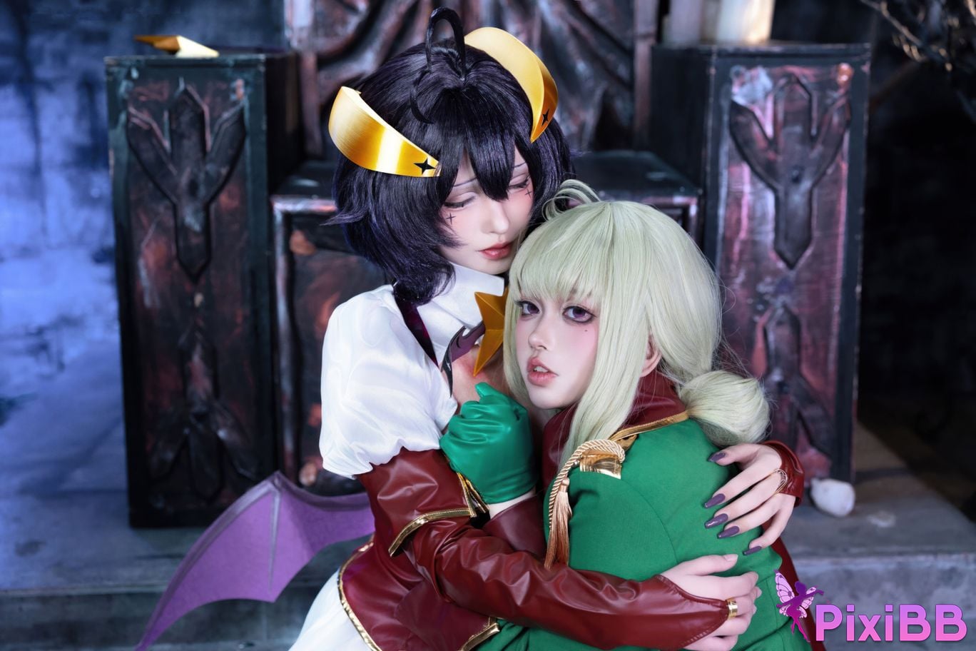 Cosplay Shimizu Yuno Ikutsu Taketo Hiiragi Maika x Araga Kamai PixiBB.COM 051