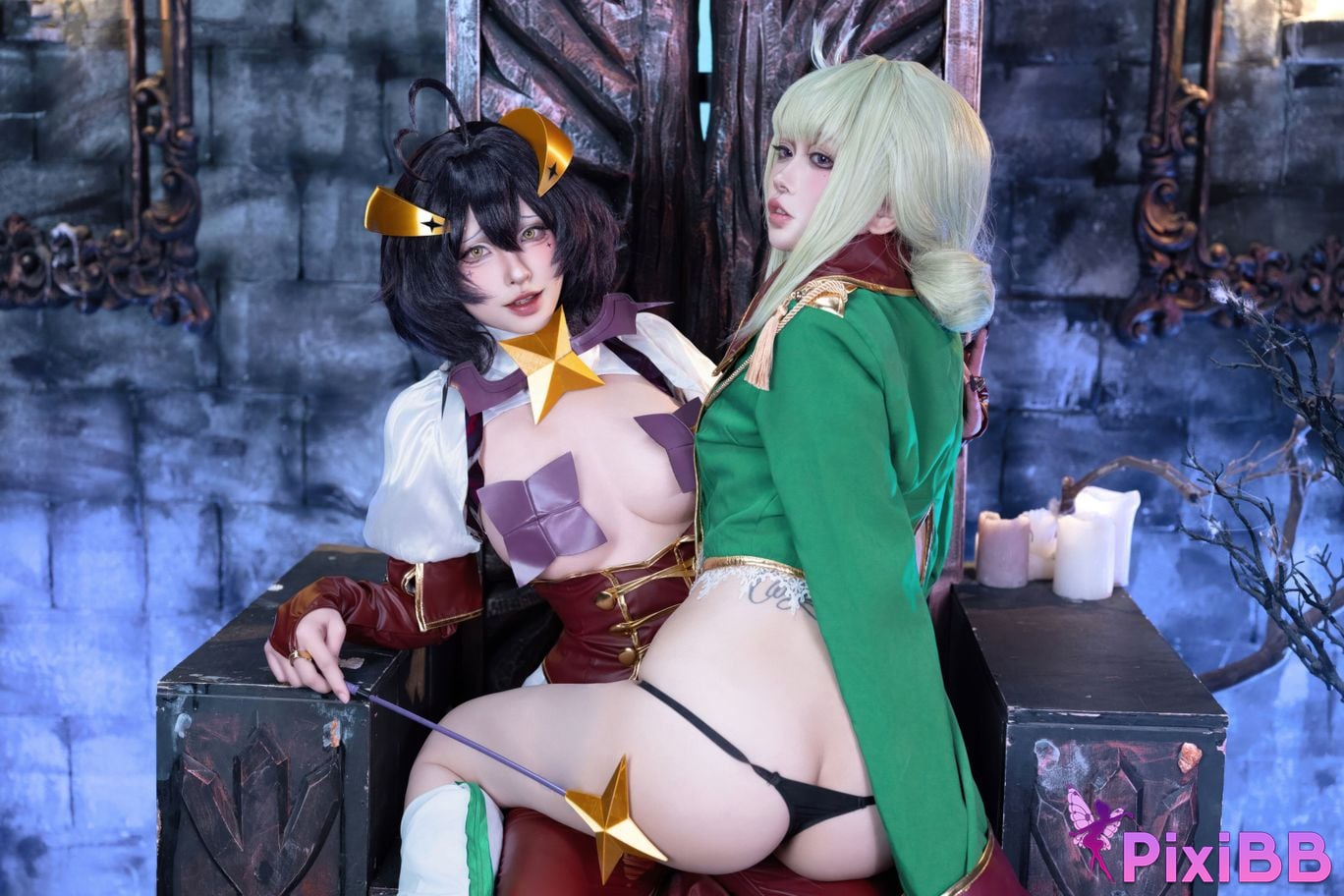 Cosplay Shimizu Yuno Ikutsu Taketo Hiiragi Maika x Araga Kamai PixiBB.COM 061