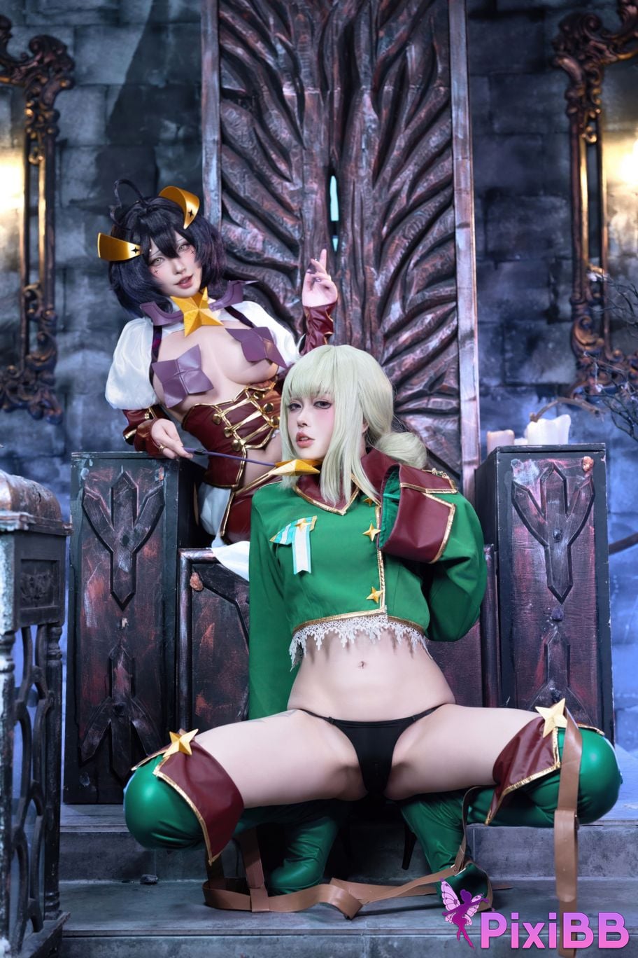 Cosplay Shimizu Yuno Ikutsu Taketo Hiiragi Maika x Araga Kamai PixiBB.COM 062