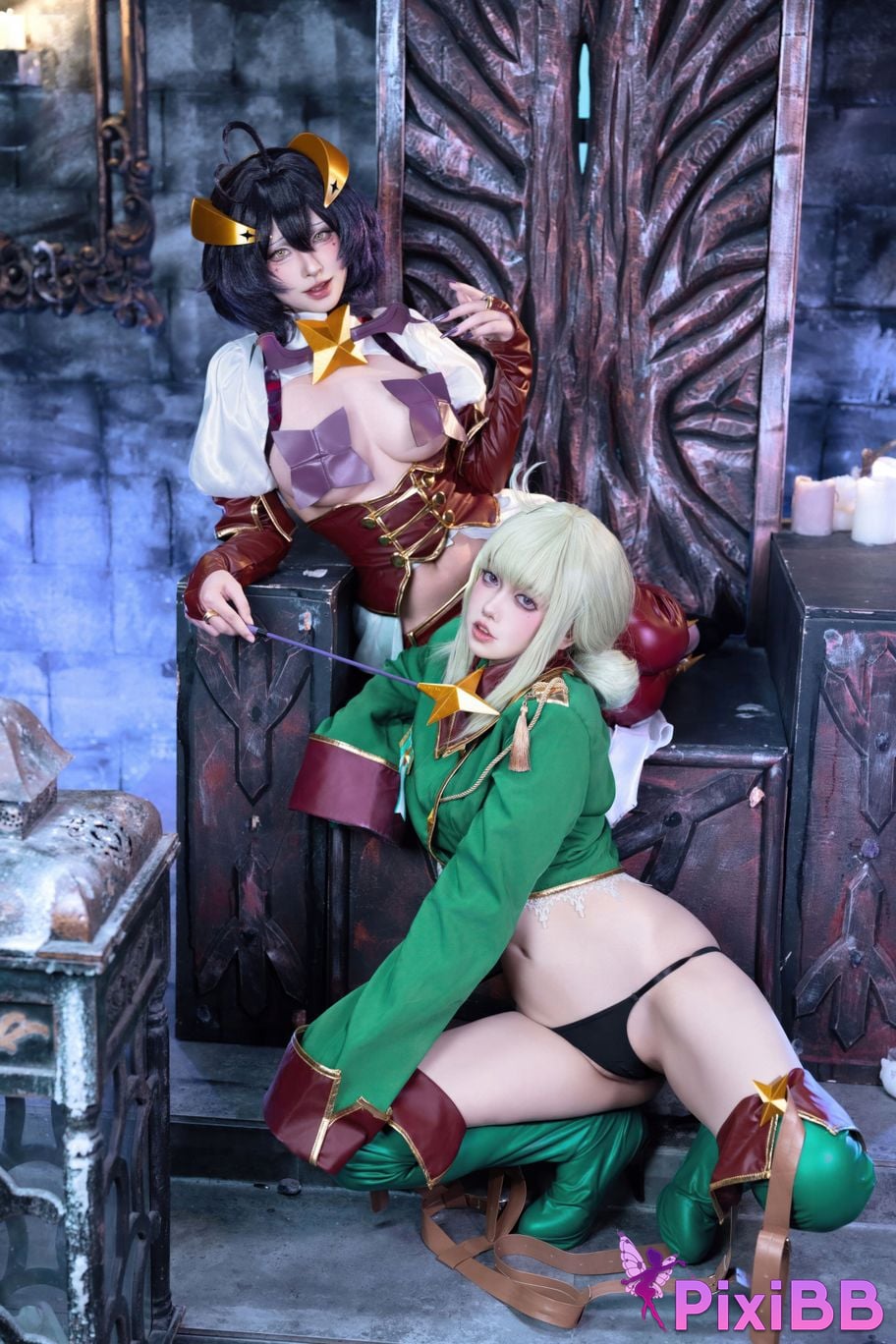 Cosplay Shimizu Yuno Ikutsu Taketo Hiiragi Maika x Araga Kamai PixiBB.COM 063