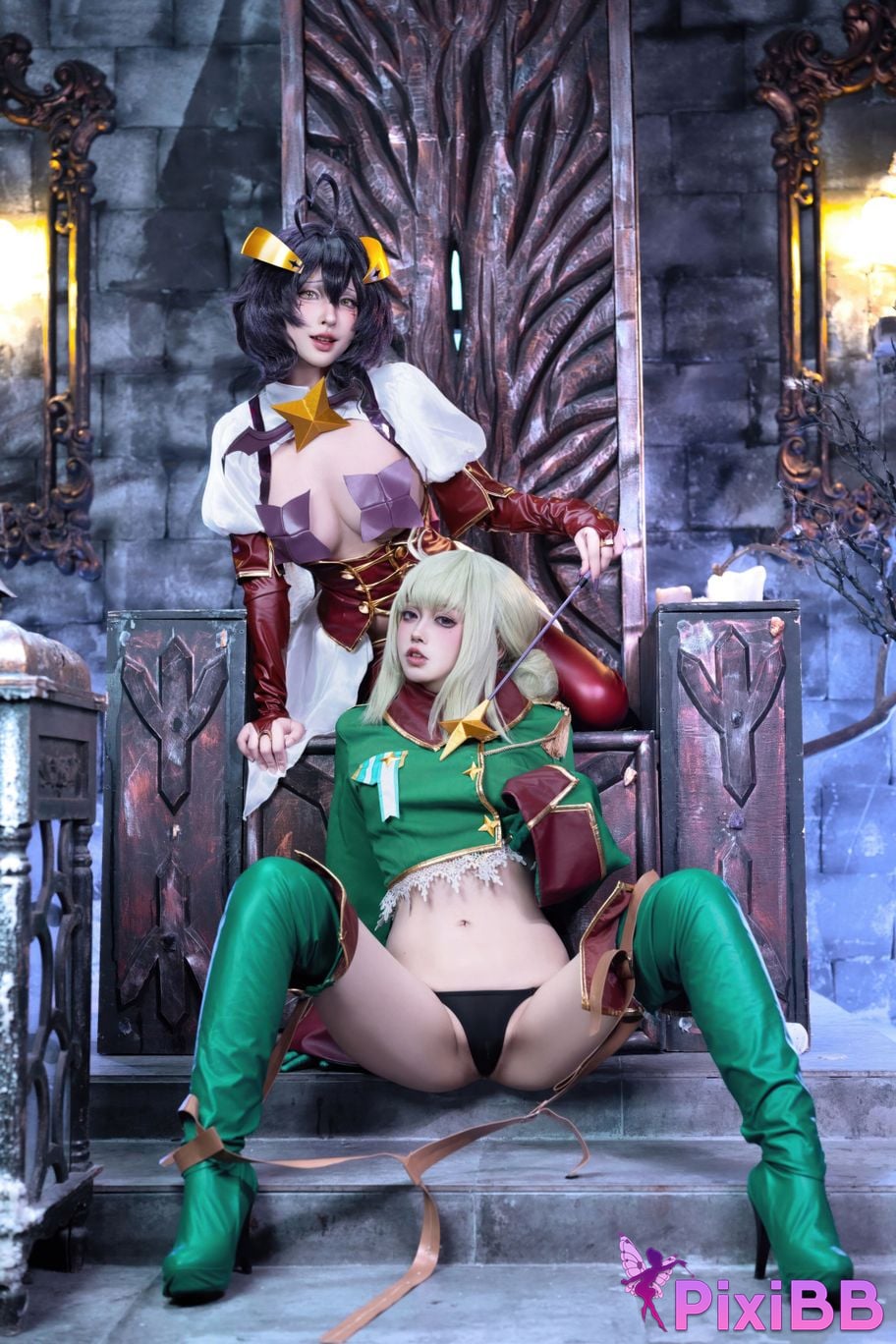 Cosplay Shimizu Yuno Ikutsu Taketo Hiiragi Maika x Araga Kamai PixiBB.COM 064