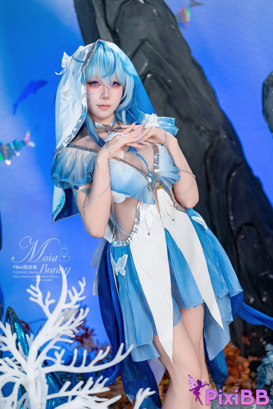 Cosplayer Sticky Dumpling Rabbit 11 monthly works Shorekeeper PixiBB.COM 055