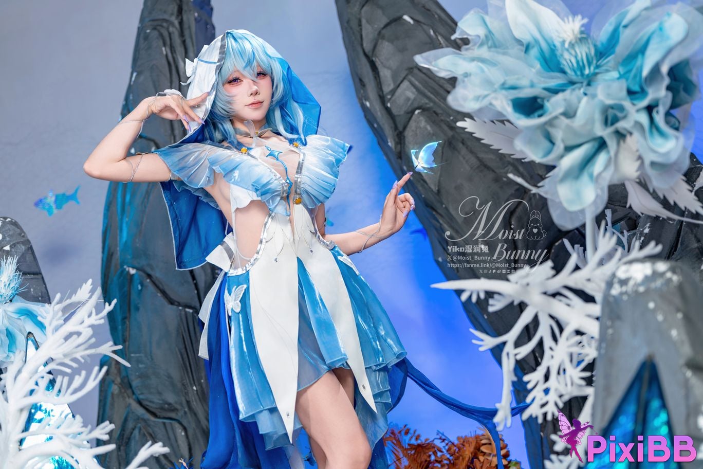 Cosplayer Sticky Dumpling Rabbit 11 monthly works Shorekeeper PixiBB.COM 066