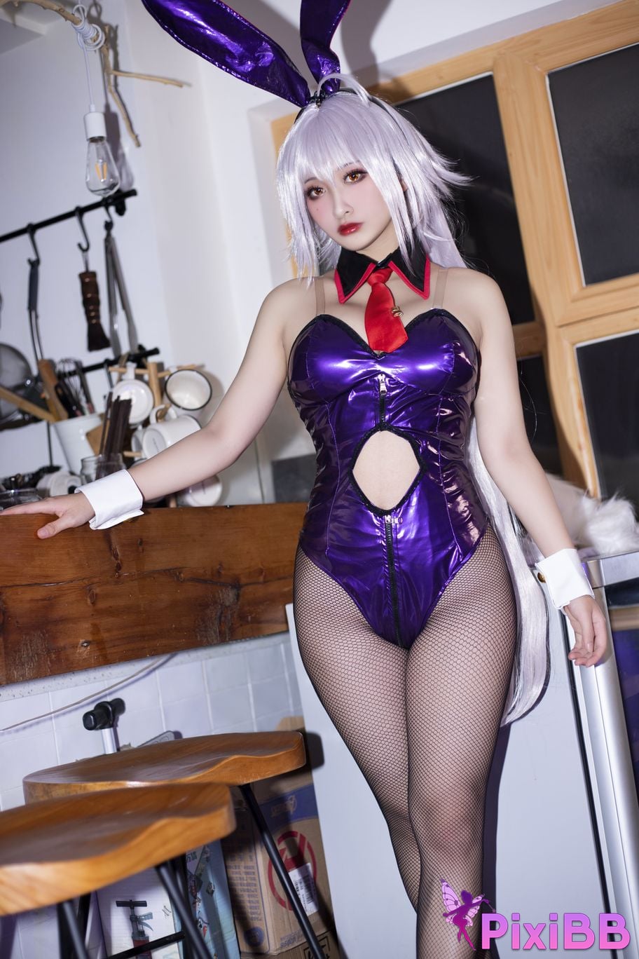 Cosplayer Luo Li LoLiSAMA FGO black rabbit PixiBB.COM 038