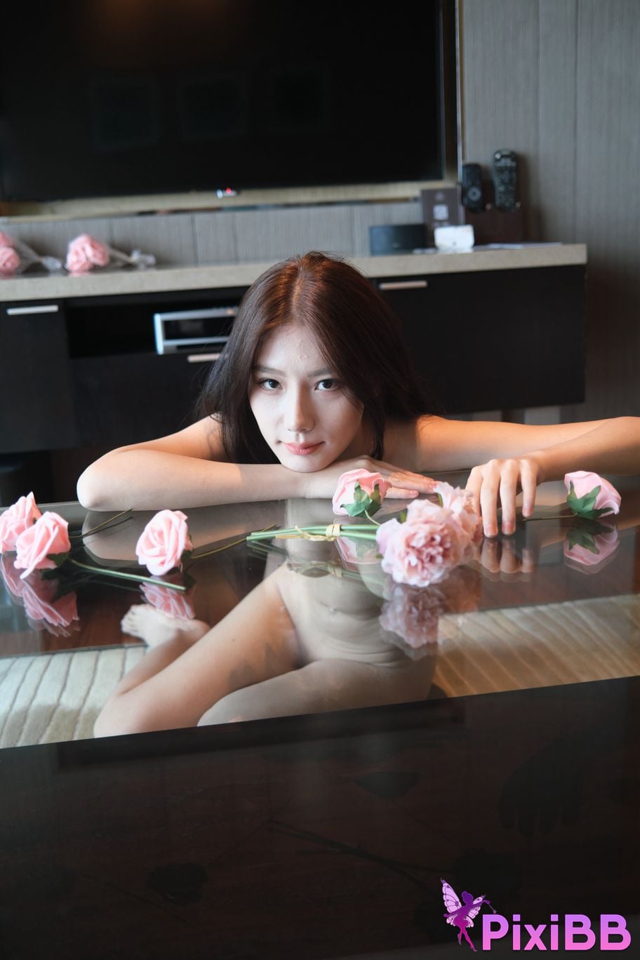 Private Photoshoot Duan Aichen R18 Xiwei agency model shooting in regular clothes PixiBB.COM 166