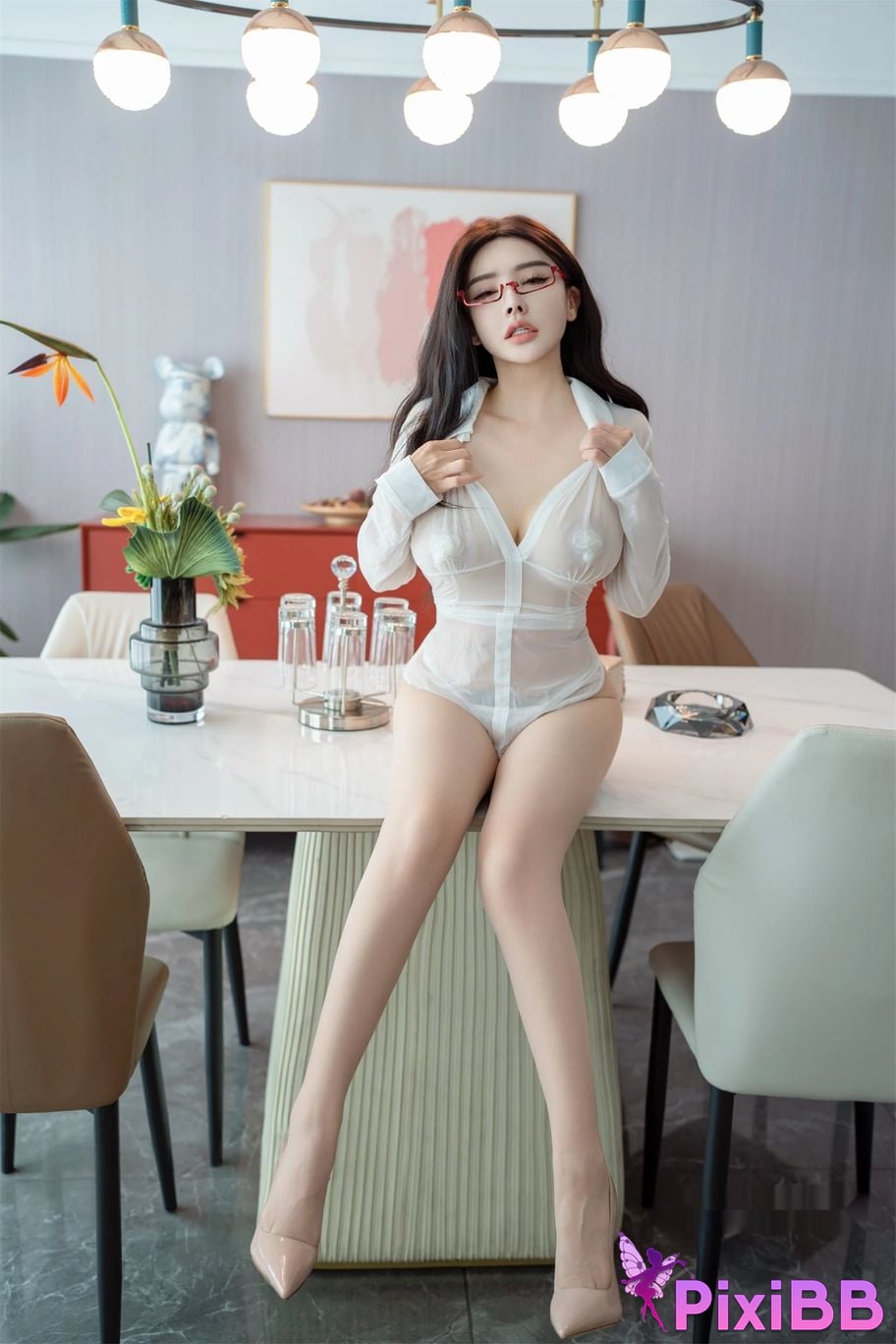 XR Uncensored Pan Siqin gentle lover white rose PixiBB.COM 014