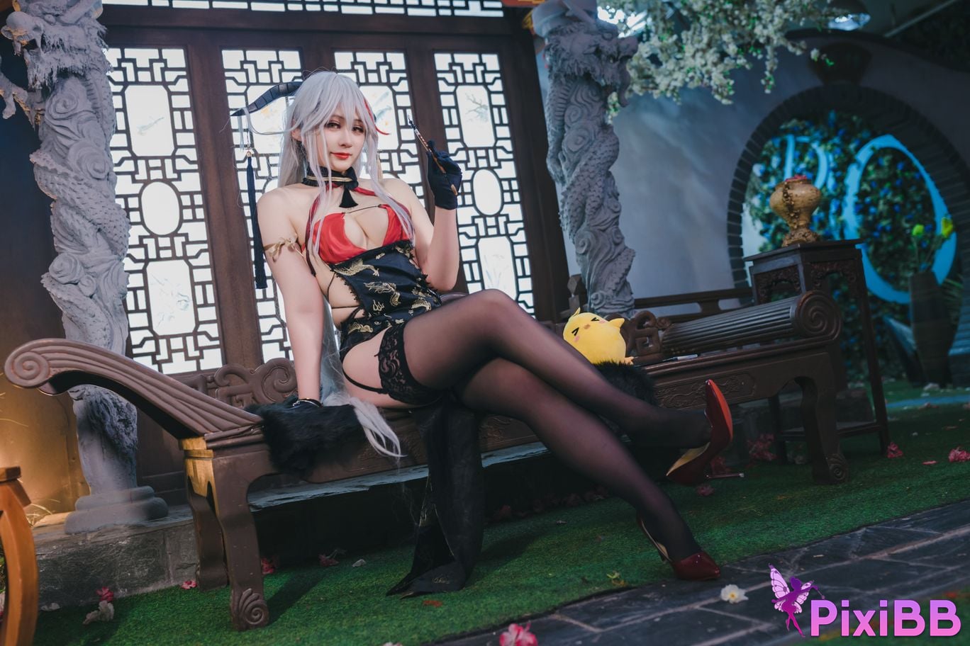Cosplayer Zyra autumn azur lane Egil PixiBB.COM 002