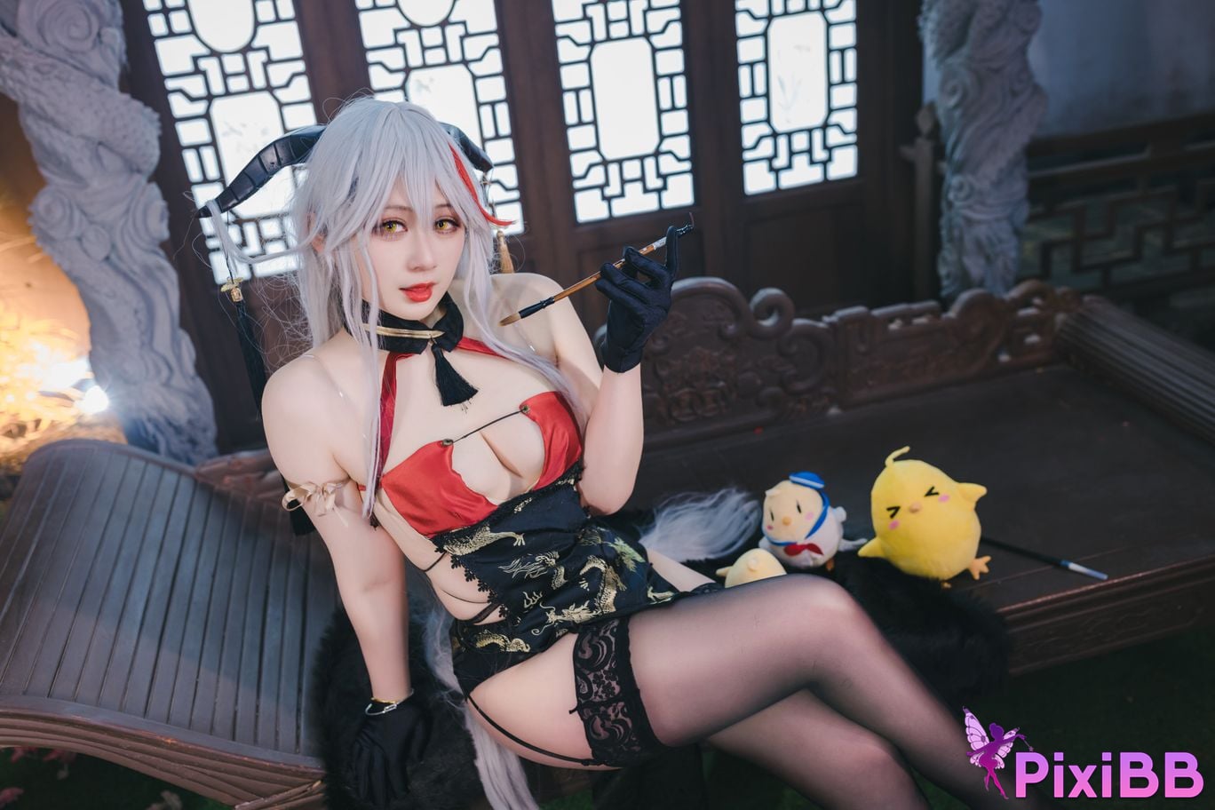 Cosplayer Zyra autumn azur lane Egil PixiBB.COM 004