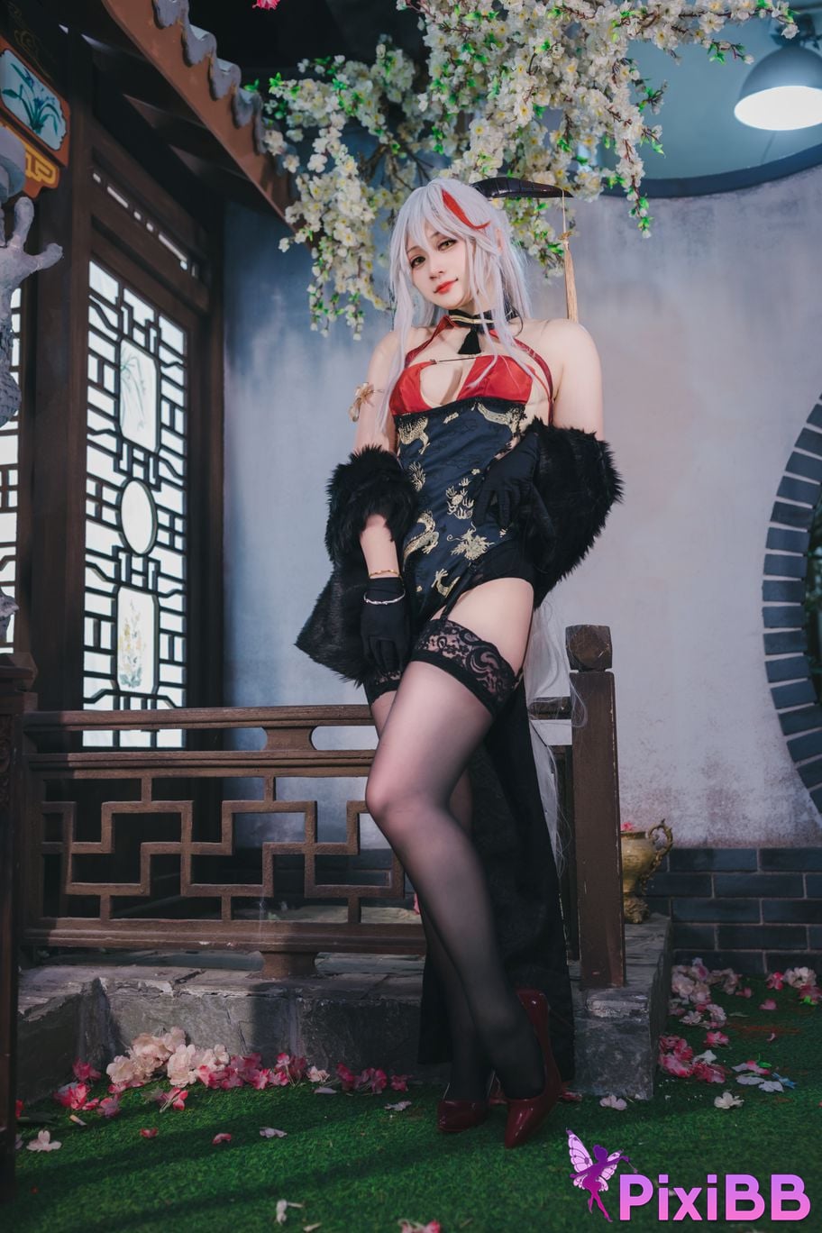 Cosplayer Zyra autumn azur lane Egil PixiBB.COM 041