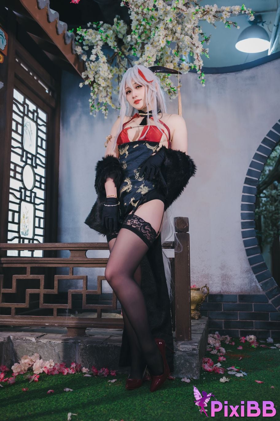 Cosplayer Zyra autumn azur lane Egil PixiBB.COM 042
