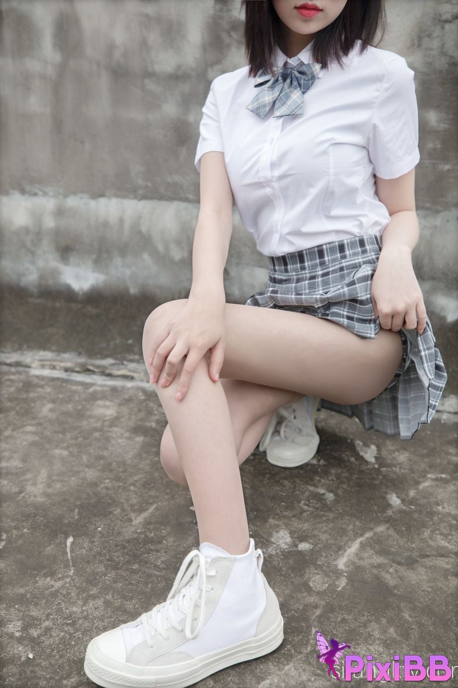 Cosplay Nnian Rooftop JK PixiBB.COM 002