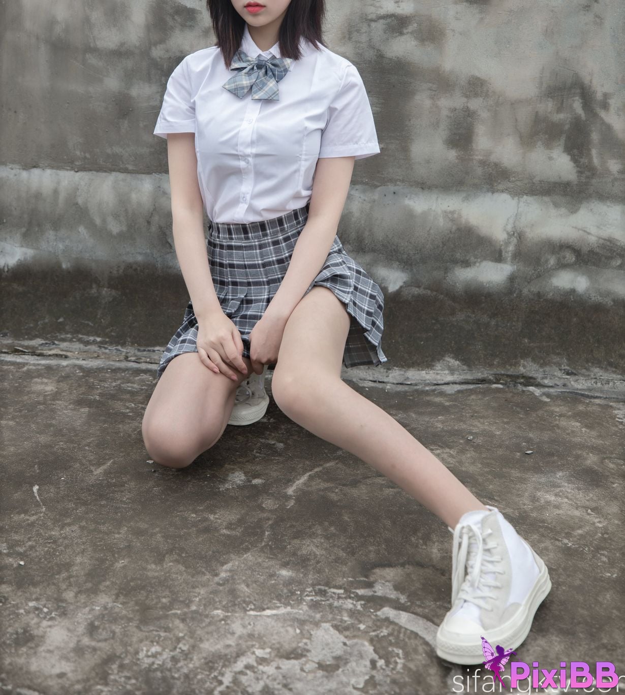 Cosplay Nnian Rooftop JK PixiBB.COM 003