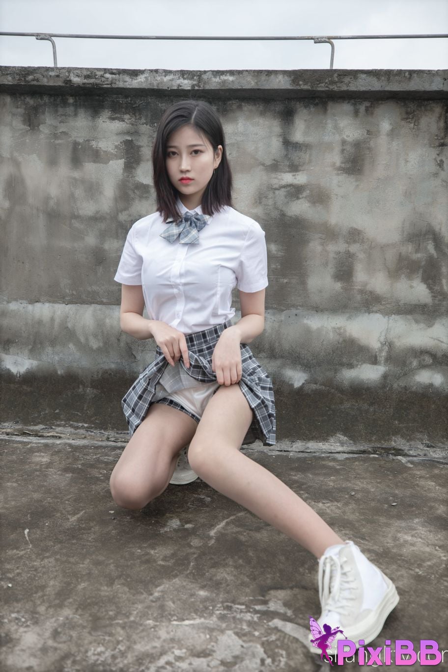 Cosplay Nnian Rooftop JK PixiBB.COM 004