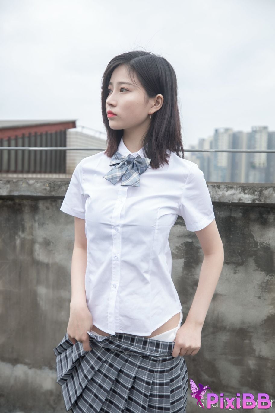 Cosplay Nnian Rooftop JK PixiBB.COM 005