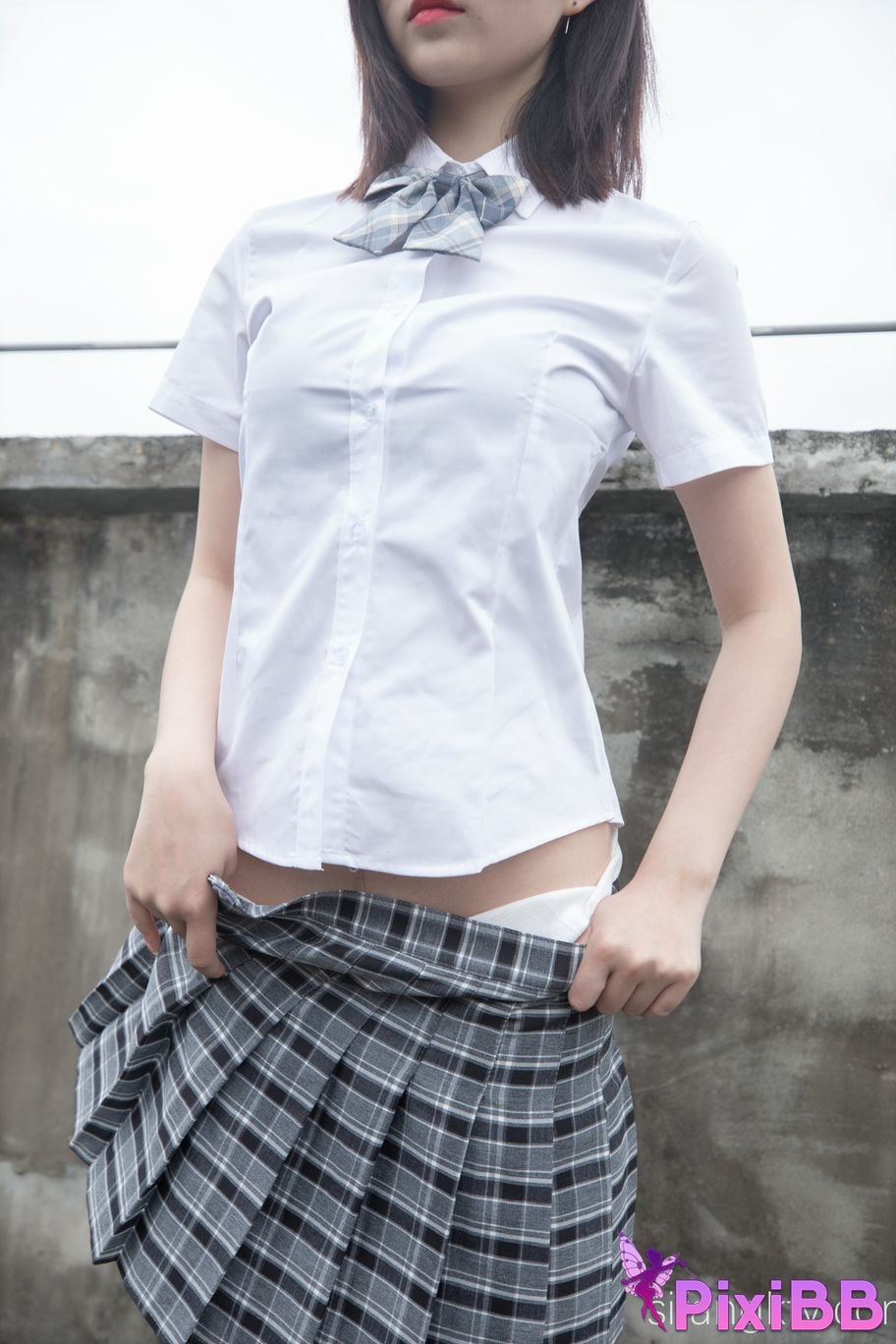 Cosplay Nnian Rooftop JK PixiBB.COM 006