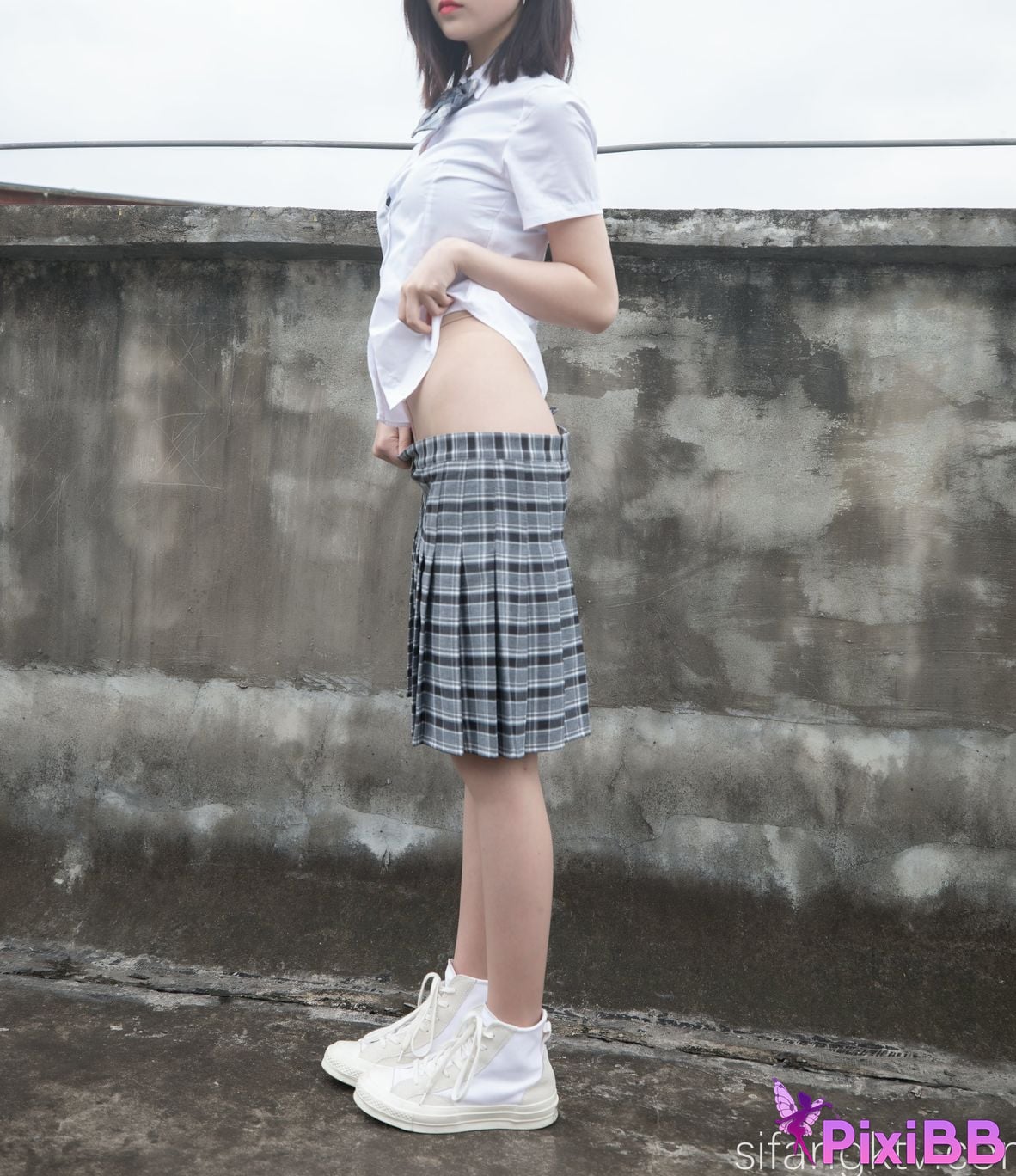 Cosplay Nnian Rooftop JK PixiBB.COM 007