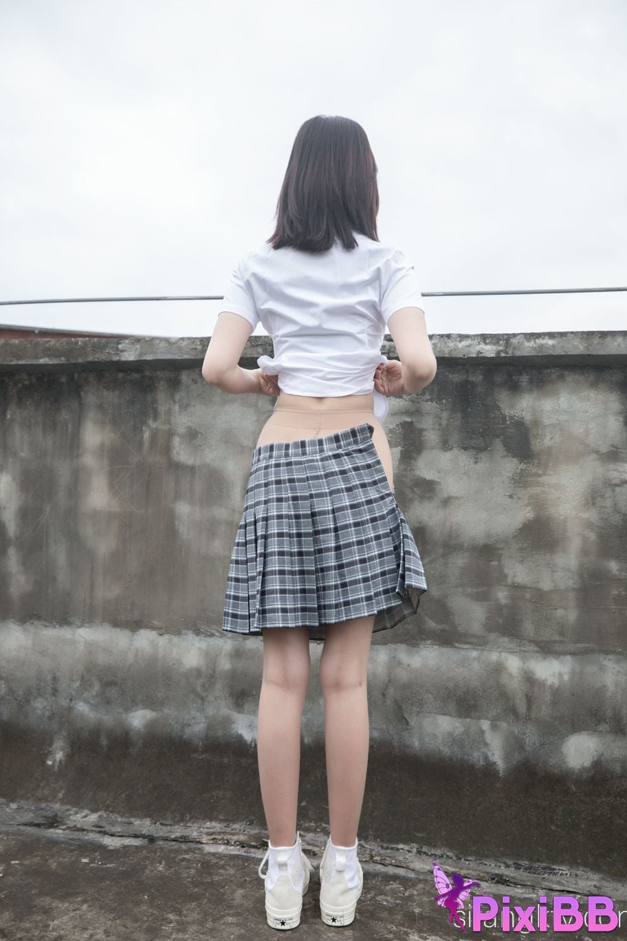 Cosplay Nnian Rooftop JK PixiBB.COM 008