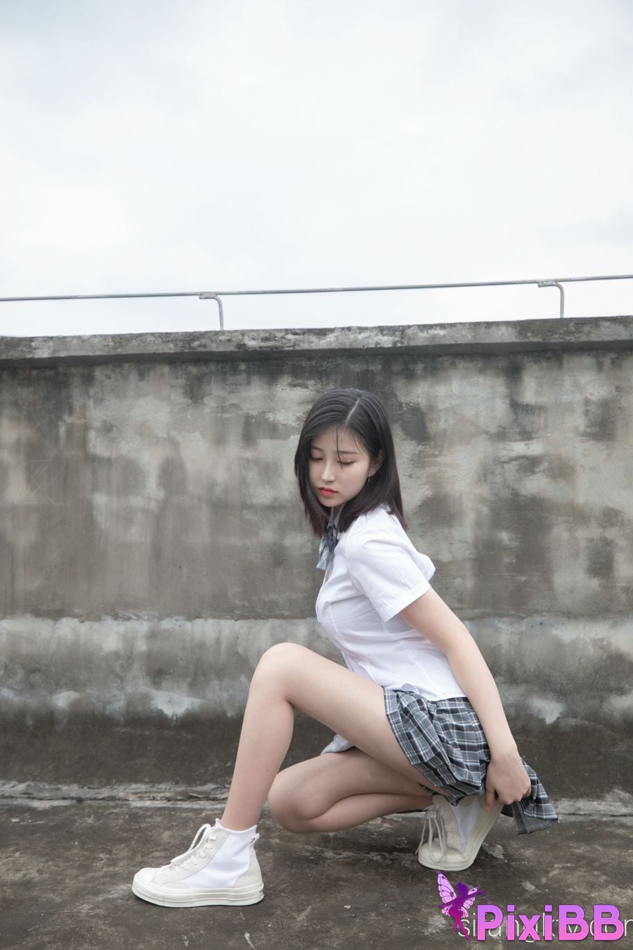 Cosplay Nnian Rooftop JK PixiBB.COM 011