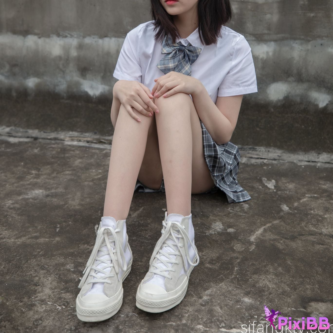 Cosplay Nnian Rooftop JK PixiBB.COM 013