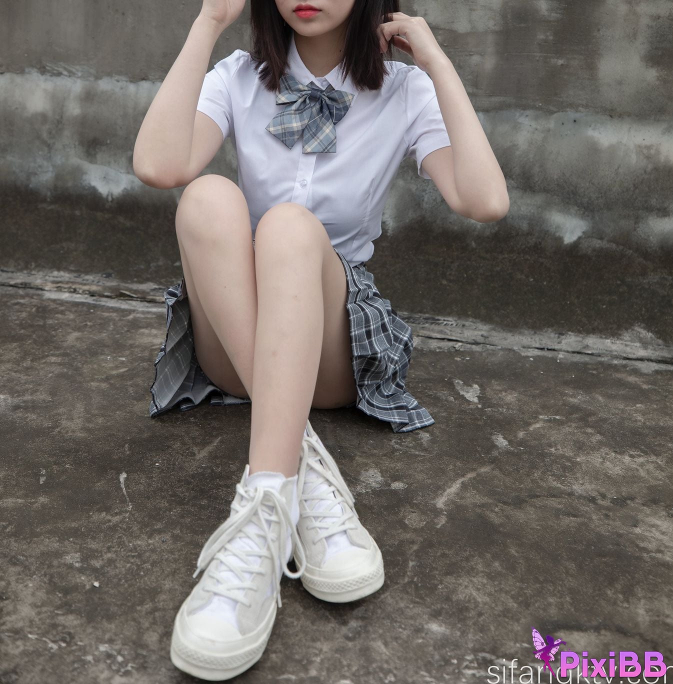 Cosplay Nnian Rooftop JK PixiBB.COM 014