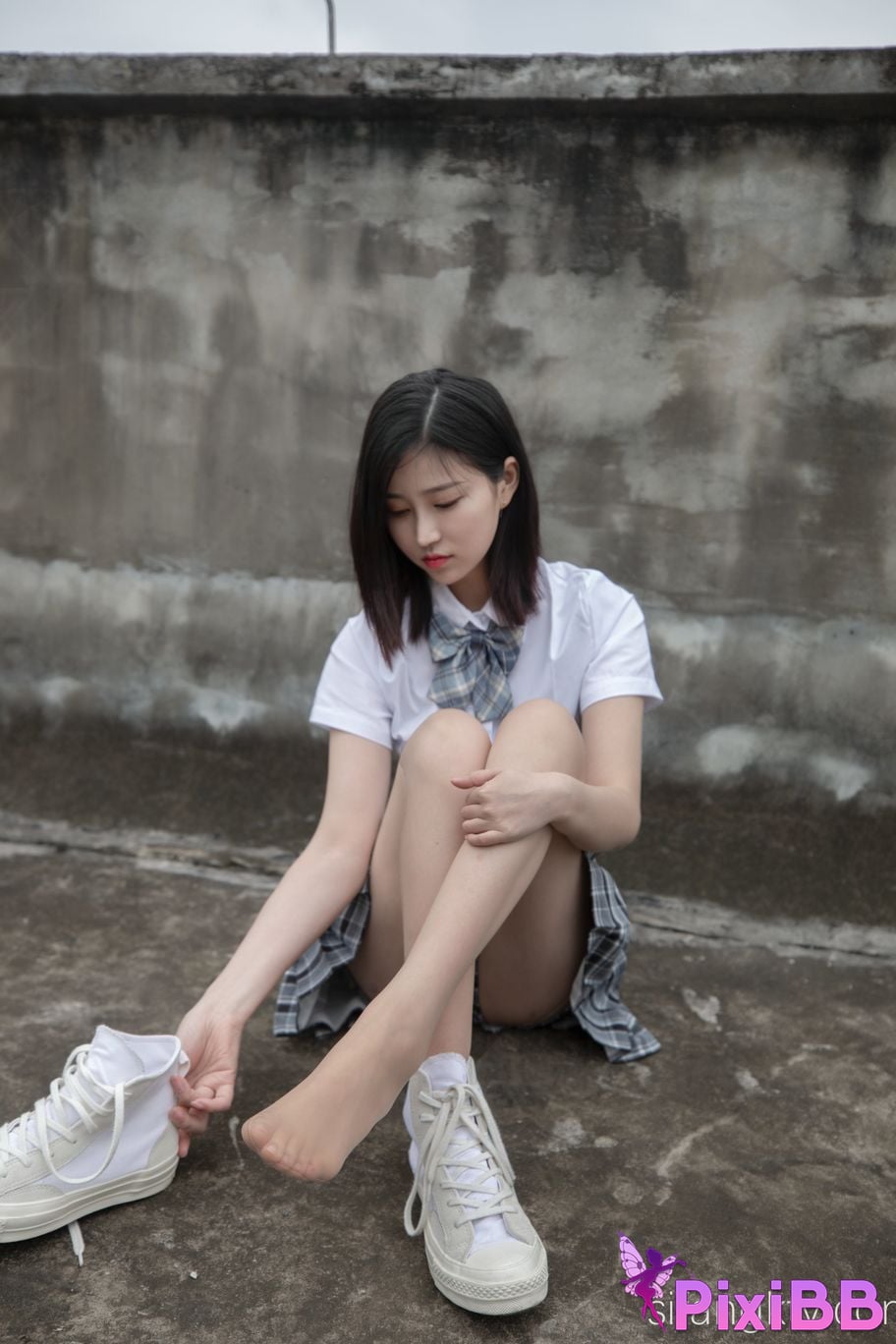 Cosplay Nnian Rooftop JK PixiBB.COM 016