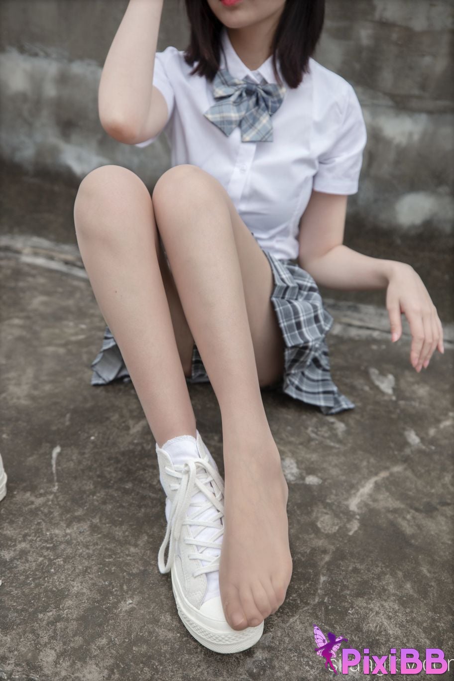 Cosplay Nnian Rooftop JK PixiBB.COM 018