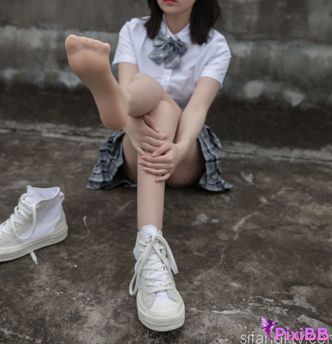 Cosplay Nnian Rooftop JK PixiBB.COM 022