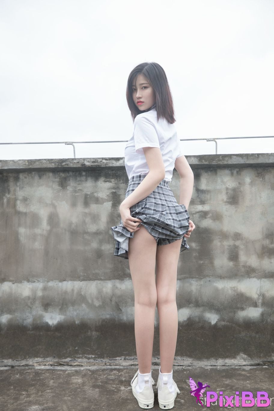 Cosplay Nnian Rooftop JK PixiBB.COM 023