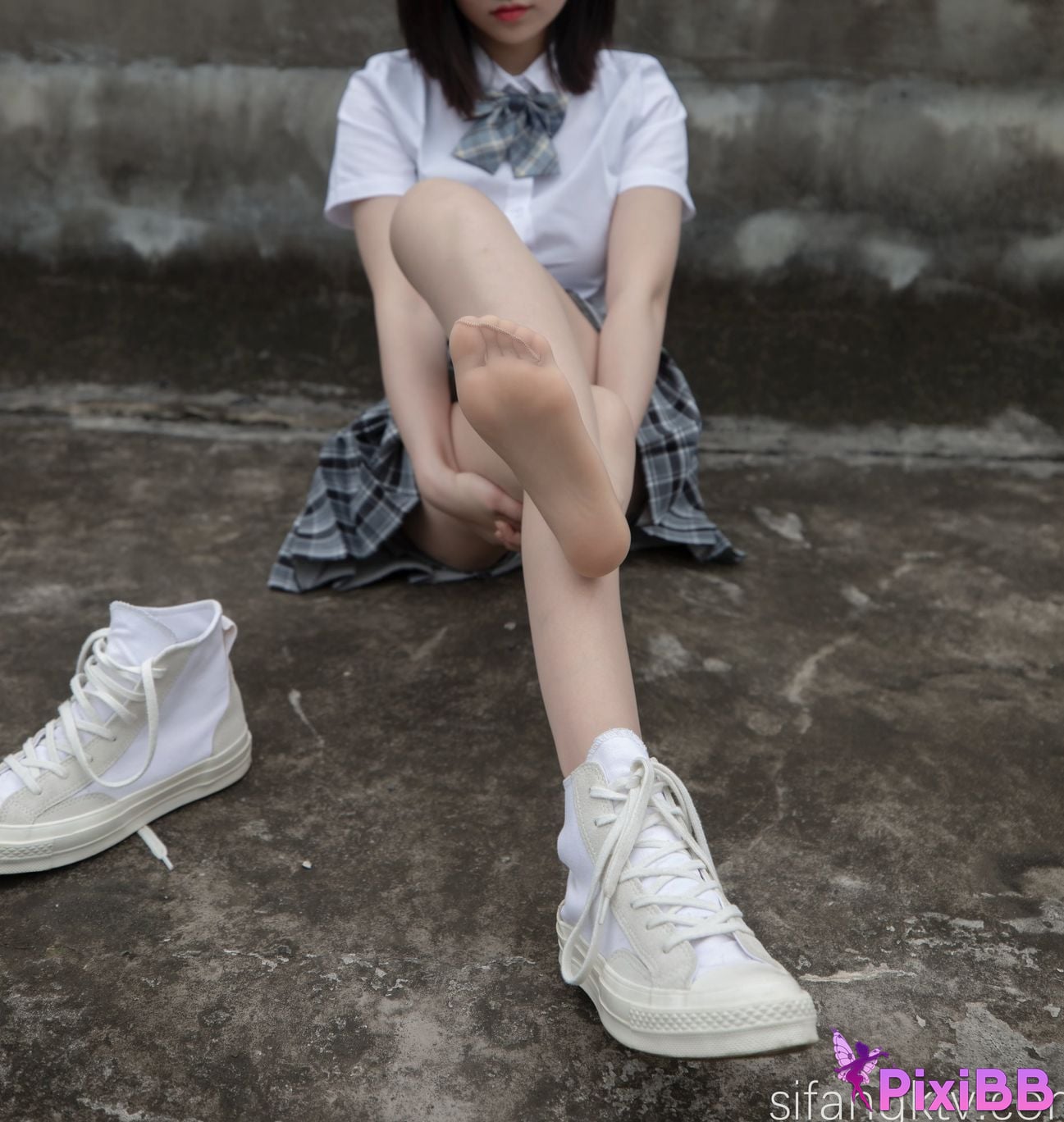 Cosplay Nnian Rooftop JK PixiBB.COM 024