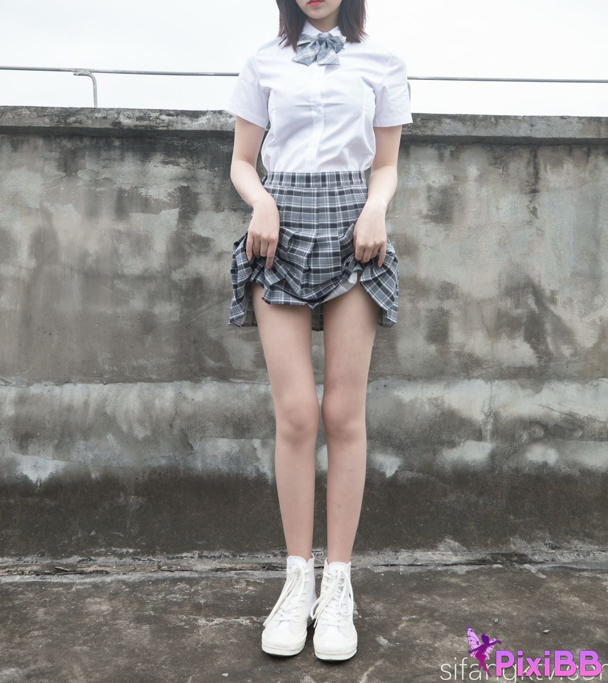 Cosplay Nnian Rooftop JK PixiBB.COM 034