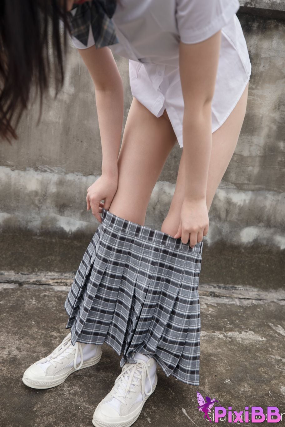 Cosplay Nnian Rooftop JK PixiBB.COM 044