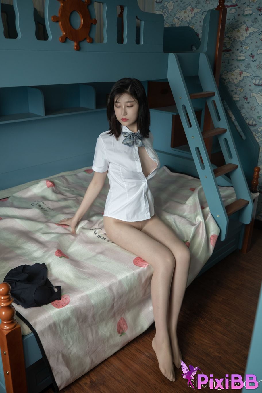 Cosplay Nnian Rooftop JK PixiBB.COM 052