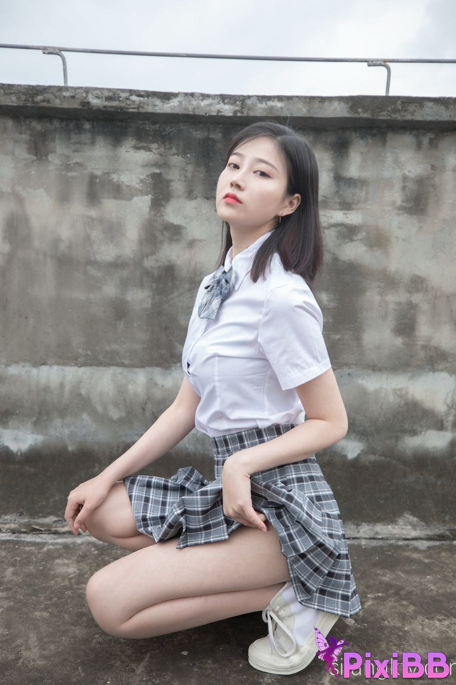 Cosplay Nnian Rooftop JK PixiBB.COM 056