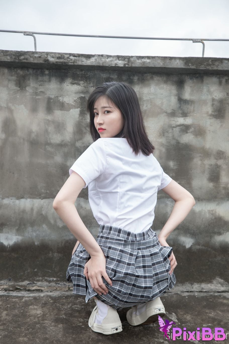 Cosplay Nnian Rooftop JK PixiBB.COM 078