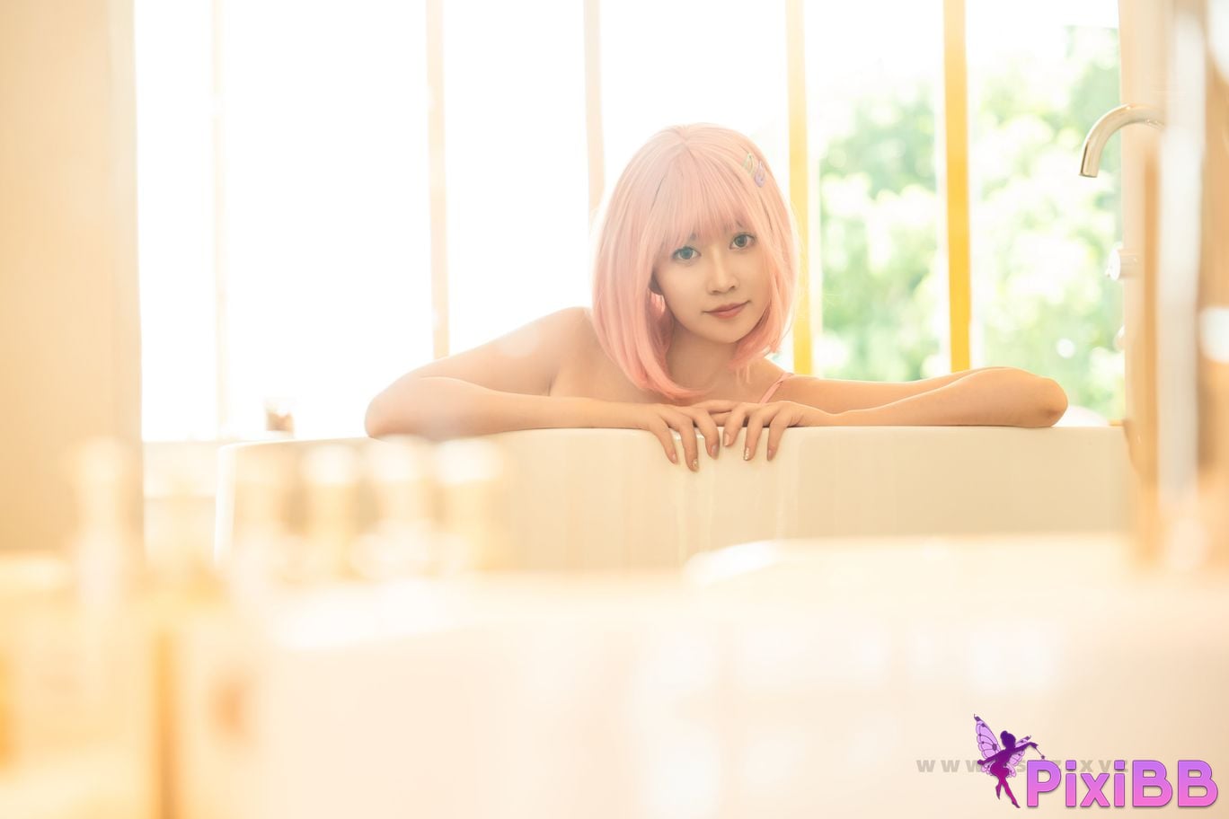 Cosplay Nnian Red Macchiato Model Interview Rare appearance PixiBB.COM 042