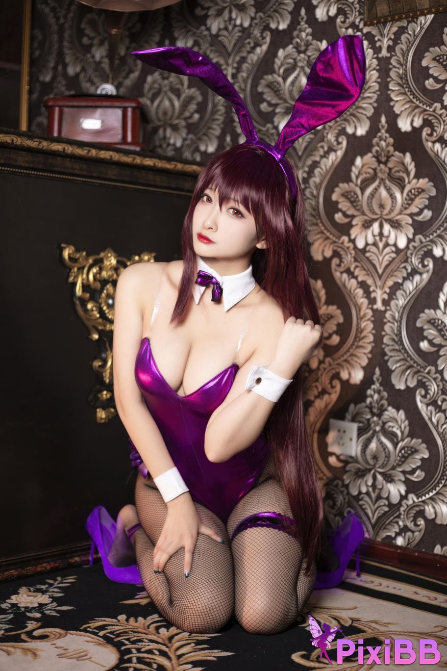 Cosplayer Luo Li LoLiSAMA FGO Scathach Bunny PixiBB.COM 041