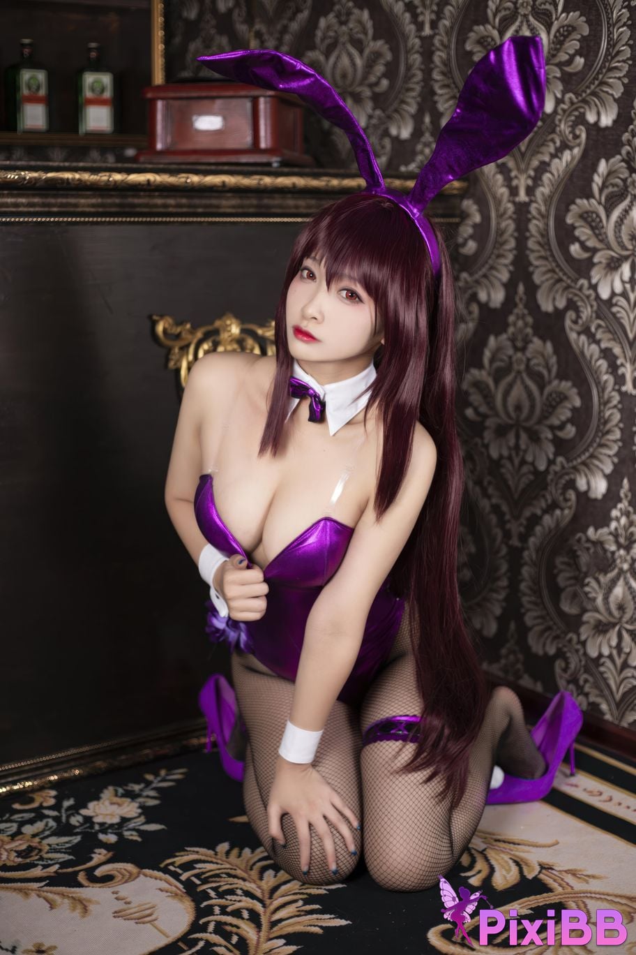 Cosplayer Luo Li LoLiSAMA FGO Scathach Bunny PixiBB.COM 042