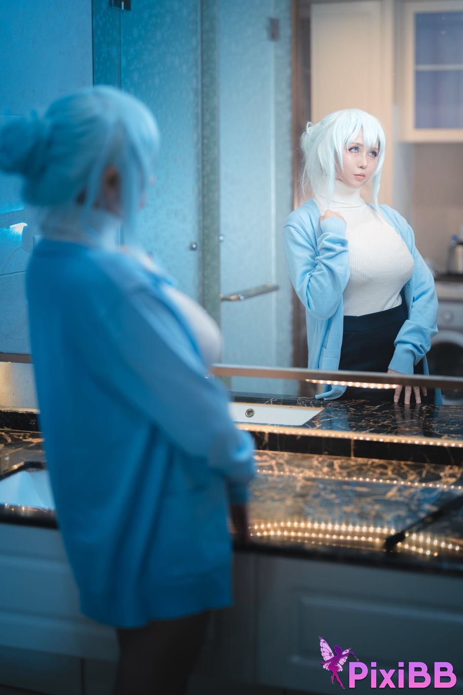 Cosplayer Pear Uesugi snow girl PixiBB.COM 019