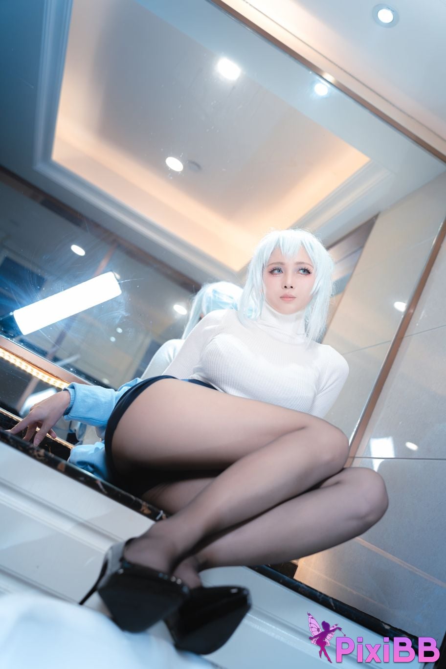 Cosplayer Pear Uesugi snow girl PixiBB.COM 022