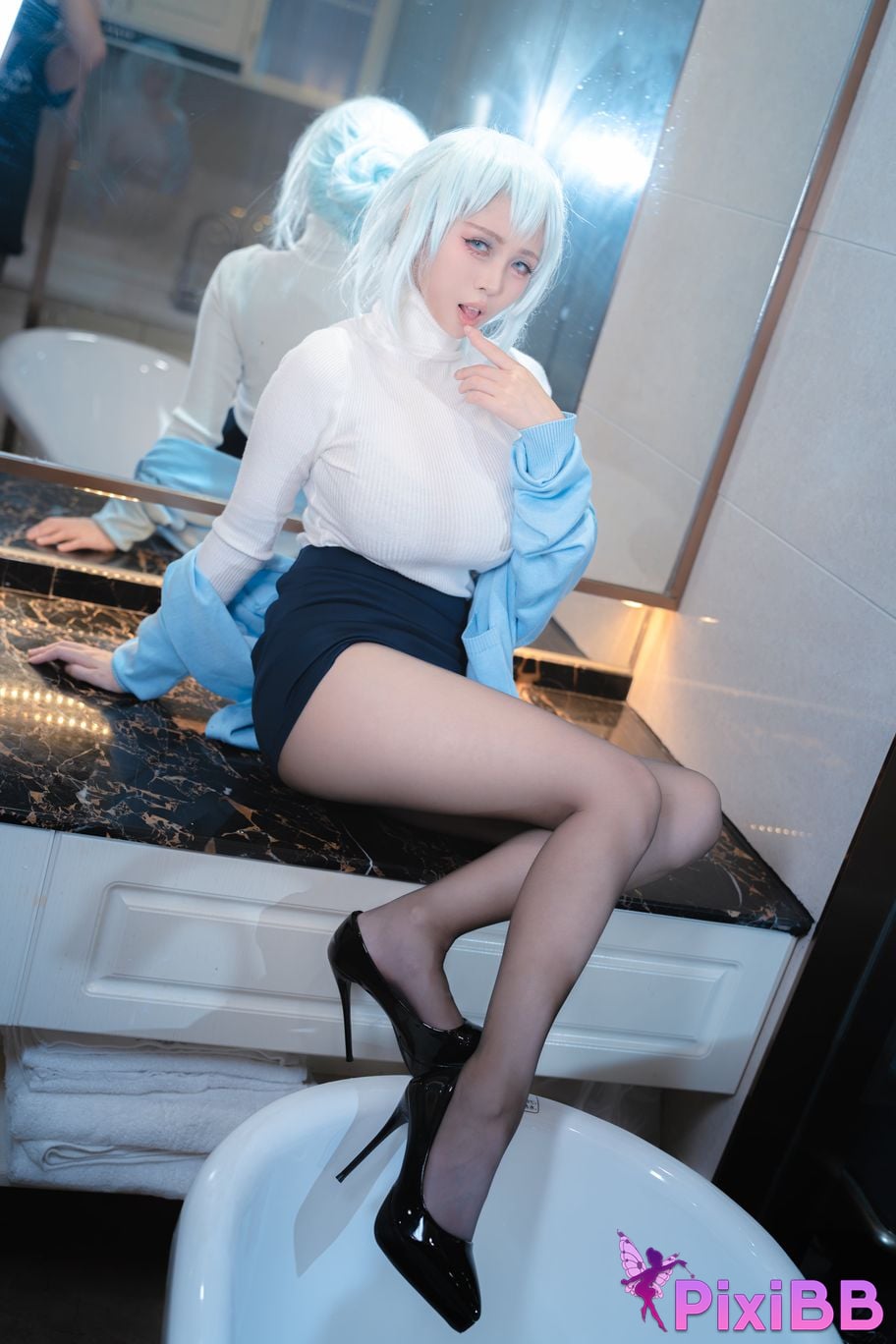 Cosplayer Pear Uesugi snow girl PixiBB.COM 023