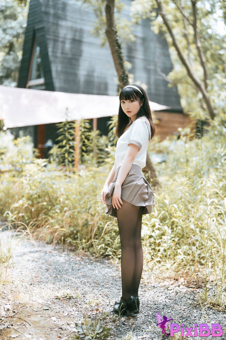 Cosplayer Noodle Fairy black silk camping JK PixiBB.COM 002