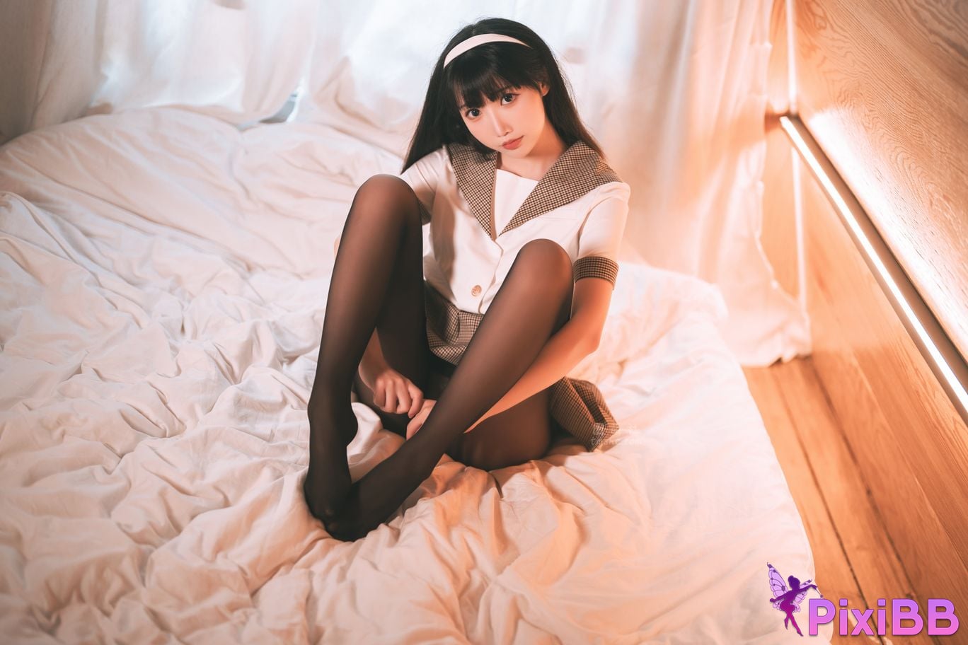 Cosplayer Noodle Fairy black silk camping JK PixiBB.COM 020