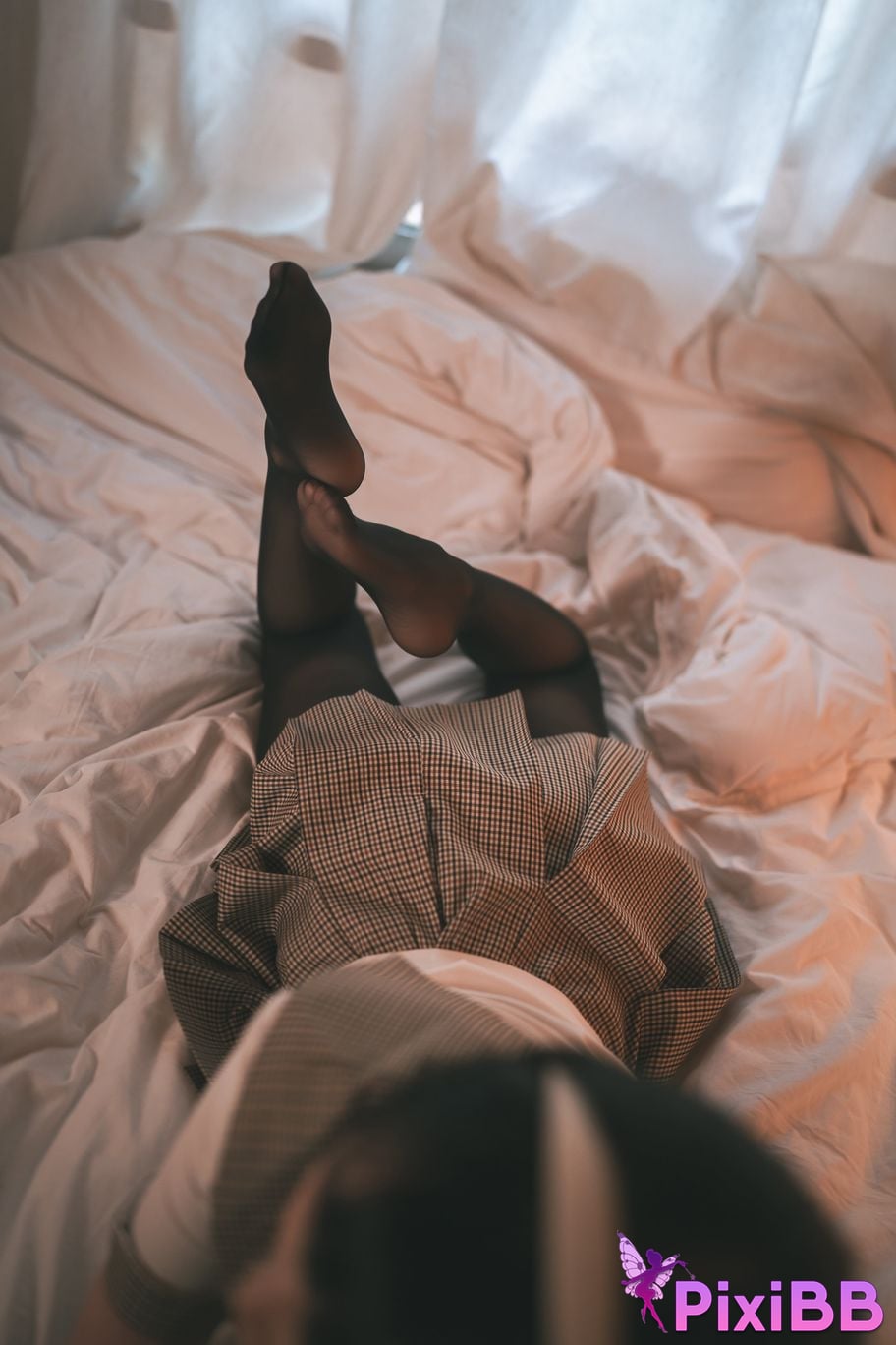 Cosplayer Noodle Fairy black silk camping JK PixiBB.COM 023