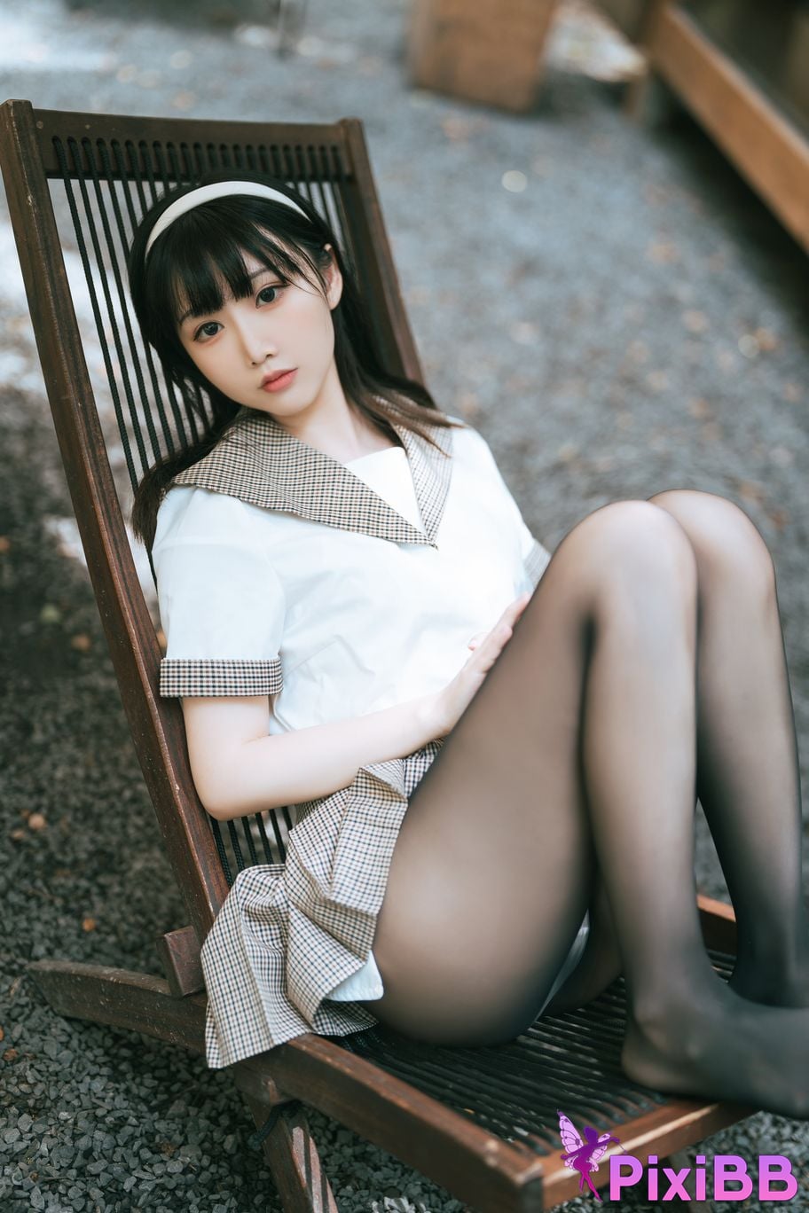 Cosplayer Noodle Fairy black silk camping JK PixiBB.COM 036